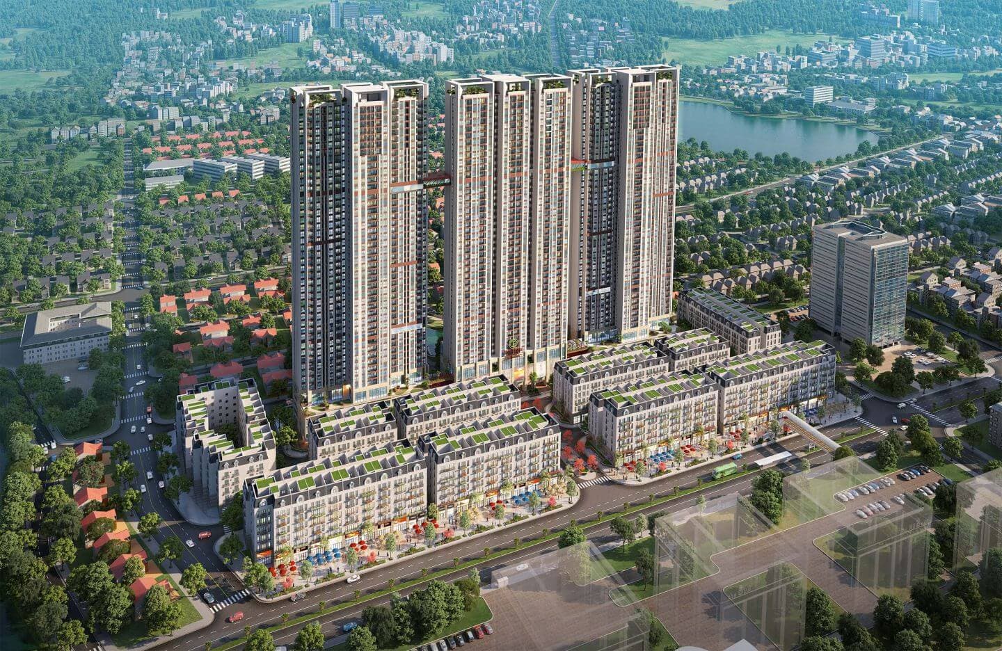 Giai đoạn thi công khu đô thị
